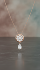 Rose Gold Diamond Pendant Necklace