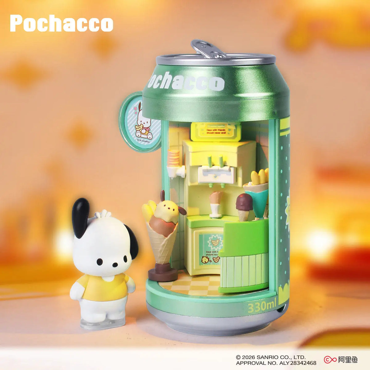 Sanrio blind box light up collectible figure dessert shop series product photo