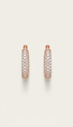 Diamond Pavé Hoop Earrings Pair