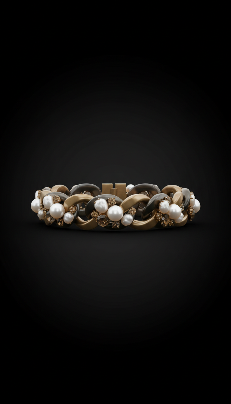 Black Diamond Cuff Bracelet