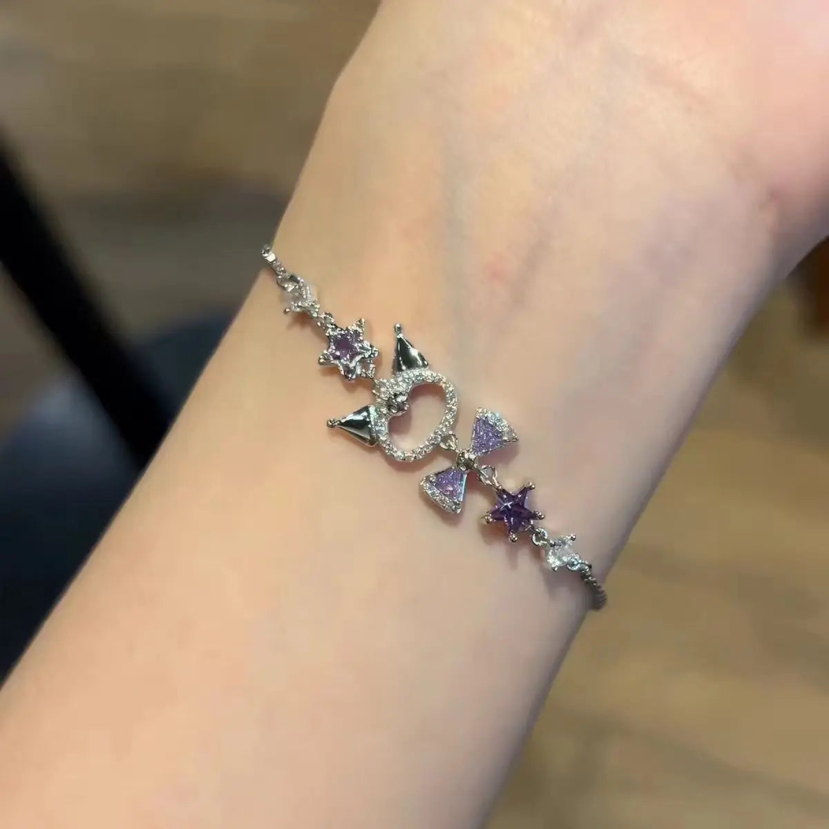 Kuromi character bracelet full view