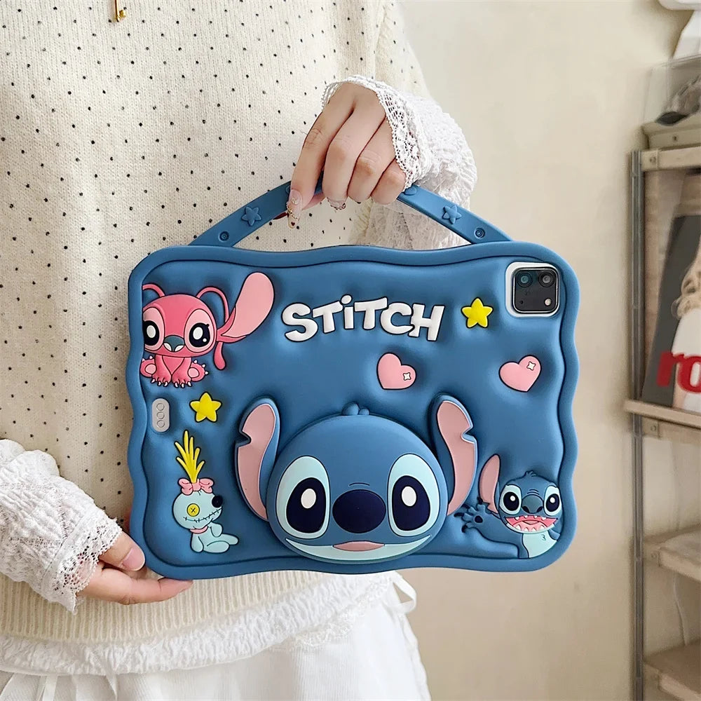 3D Stitch iPad protective cover for kawaii tablet accessories