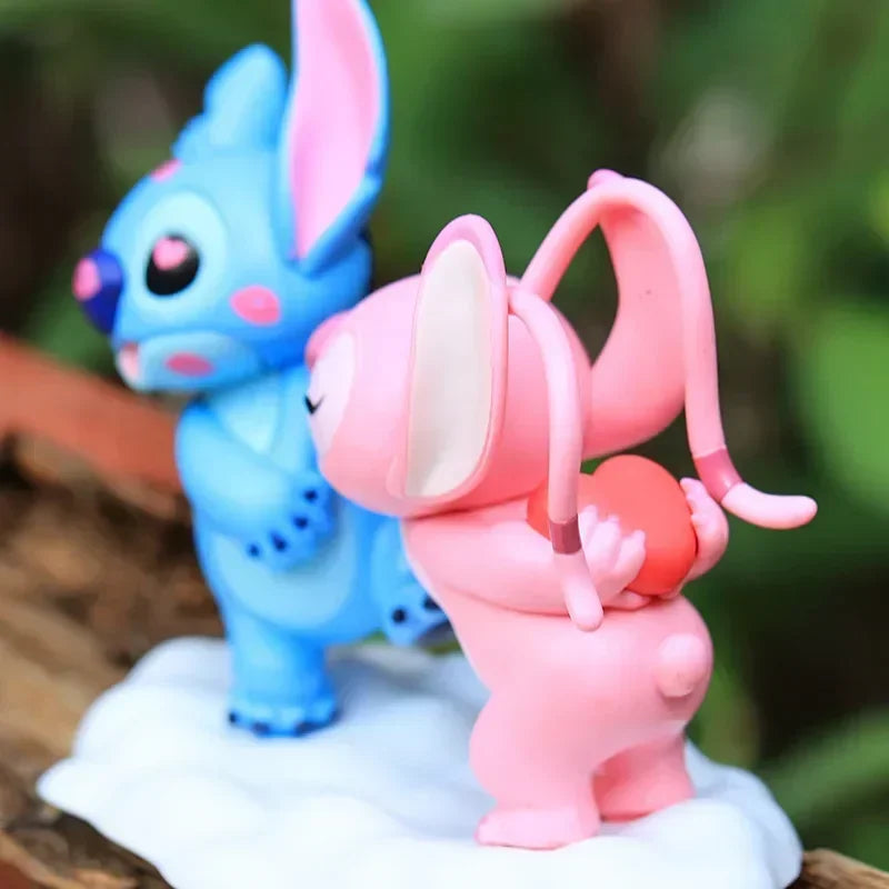 Stitch & Angel Liebespaar-Figurenset Geschenk für Fans