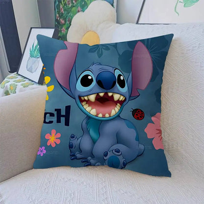 Cute Stitch pillow for sofa reading space and bedroom styling