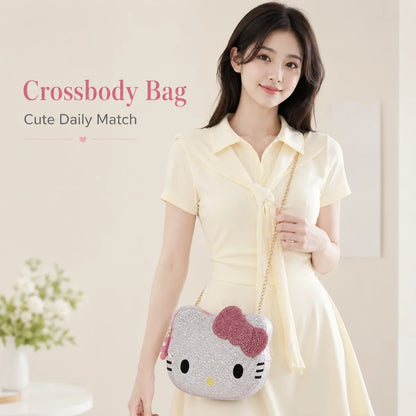 Hello Kitty rhinestone crossbody bag for women product photo