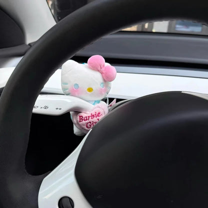 Hello Kitty plush wiper and turn signal cover car interior decor product photo