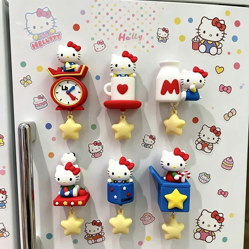 Hello Kitty fridge magnet LED night light kitchen decor product photo