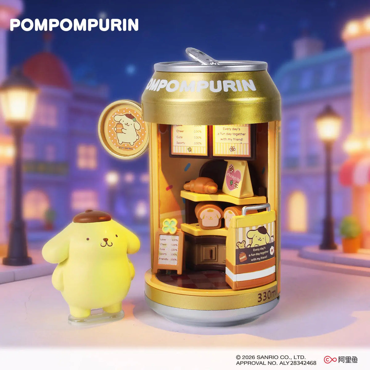 Sanrio blind box light up collectible figure dessert shop series product photo