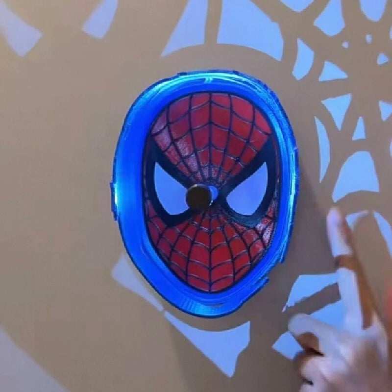 Spider Inspired 3D LED Wall Lamp Spiderman Night Light for Bedroom
