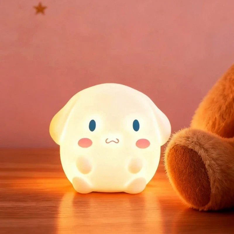 Cute cartoon table lamp luminous home decor reading light product photo