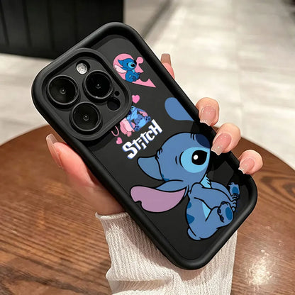 Stitch heart phone cover compatible with multiple iPhone models