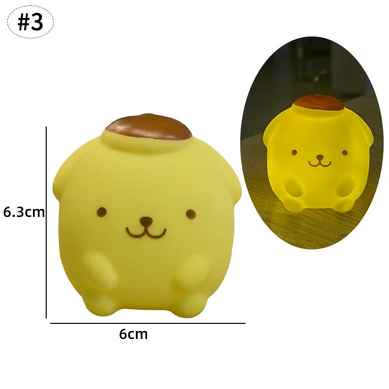 Cute cartoon table lamp luminous home decor reading light product photo