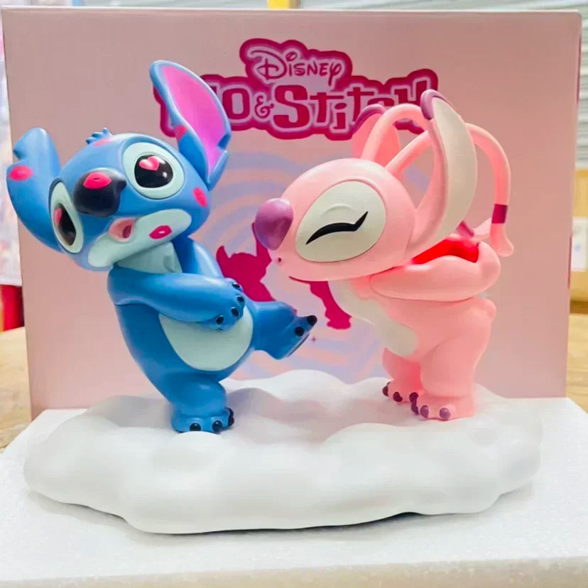 Stitch & Angel Liebespaar-Figurenset Geschenk für Fans
