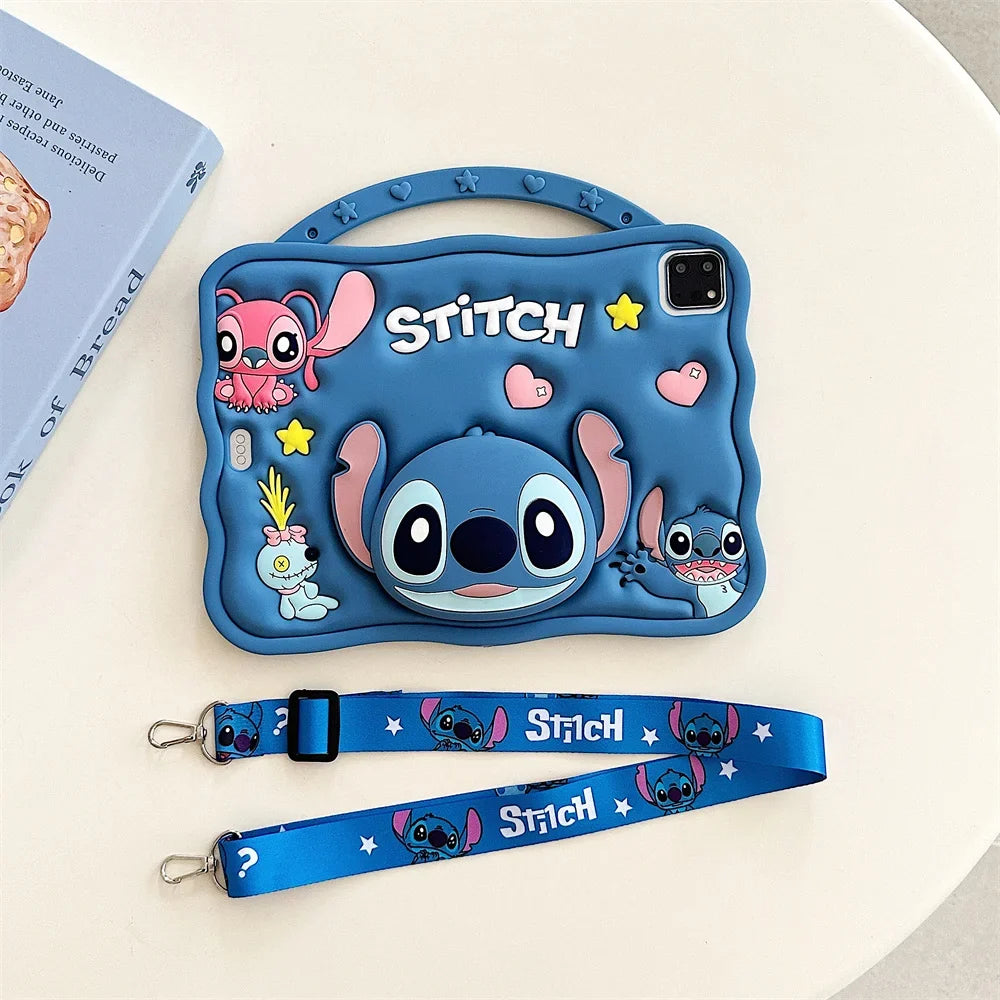 Kawaii Stitch iPad cover with protective silicone design