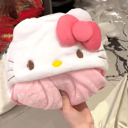Hello Kitty Sanrio soft throw blanket bedroom decor product photo