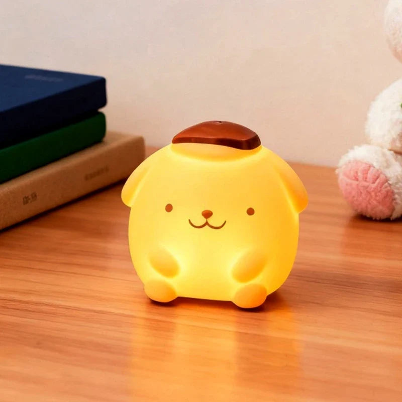 Cute cartoon table lamp luminous home decor reading light product photo