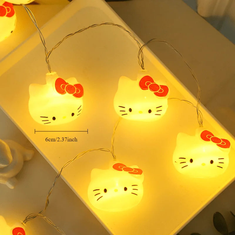 Hello Kitty USB string lights kawaii bedroom home decor product photo