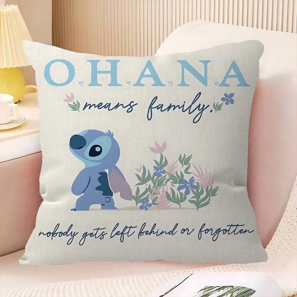 Stitch home decor pillow with soft decorative cushion design