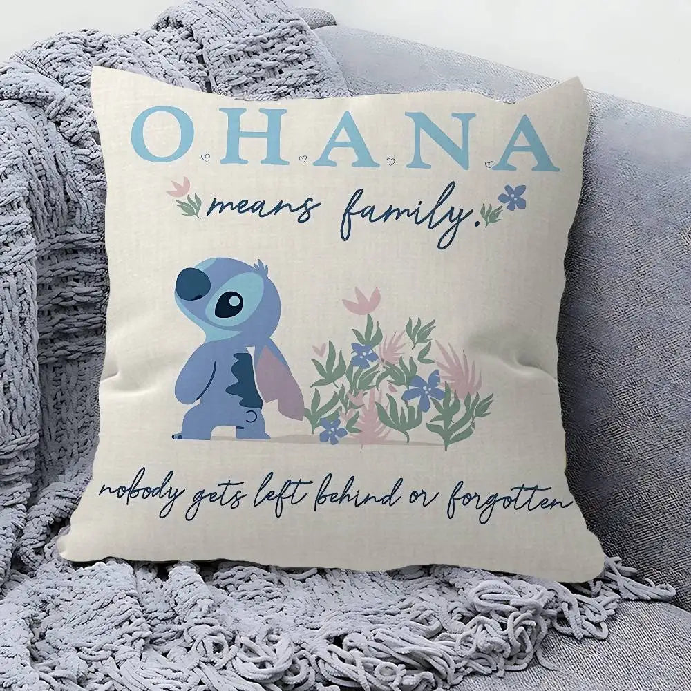 Stitch character cushion for cozy kawaii home styling