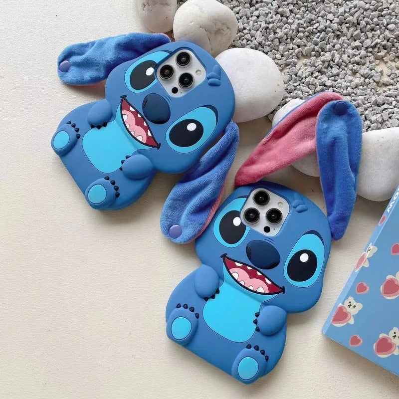 3D Stitch iPhone protective case with playful character design