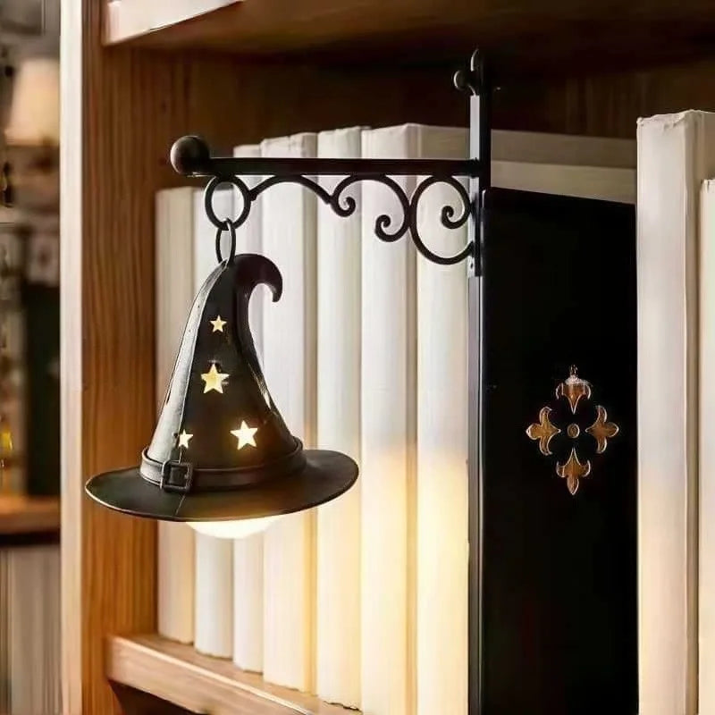 Harry Potter Inspirierte Bücher-Ecke Laterne Halloween Bücherregal LED-Dekoration
