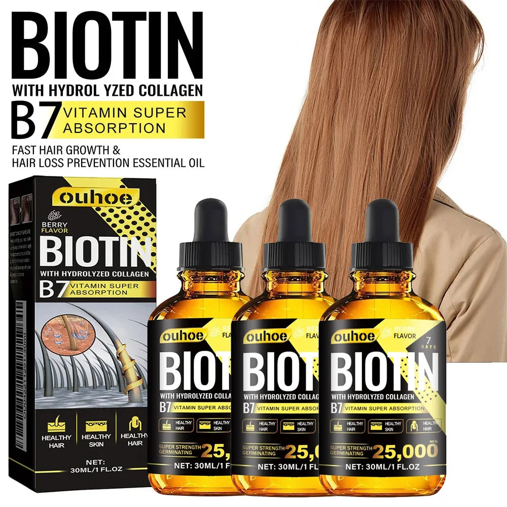 Biotin Drops with Hydrolyzed Collagen B7 Hair Growth Healthy Skin & Nails