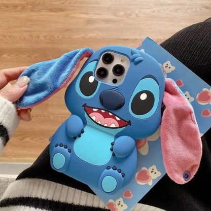 Stitch 3D silicone phone case for compatible iPhone models