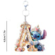 Stitch Initial Letter Keychain Cute Acrylic Alphabet Charm for Bags & Keys