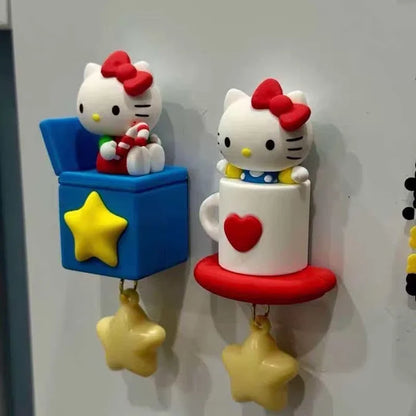 Hello Kitty fridge magnet LED night light kitchen decor product photo
