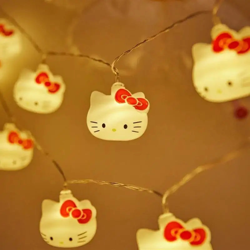 Hello Kitty USB string lights kawaii bedroom home decor product photo