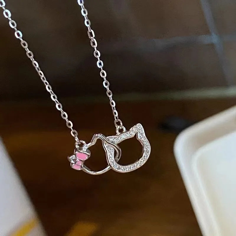 Hello Kitty necklace size and chain detail