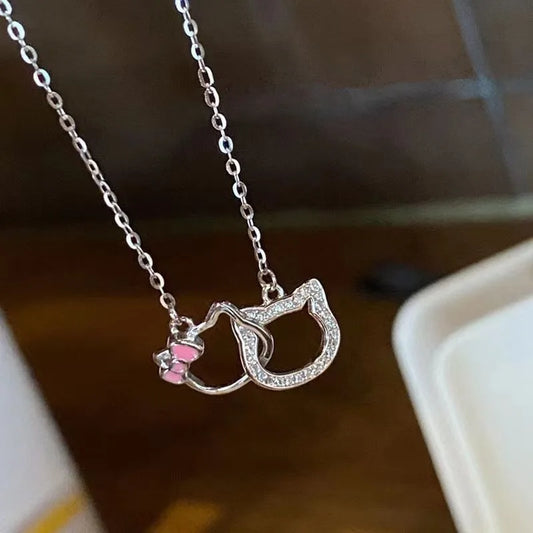 Hello Kitty necklace size and chain detail