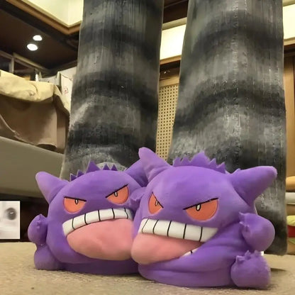 Gengar Pokémon plush slippers cozy indoor shoes product photo