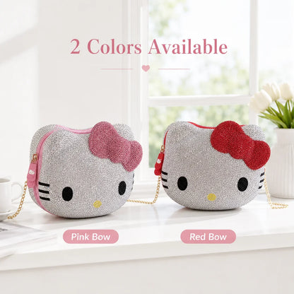 Hello Kitty rhinestone crossbody bag for women product photo