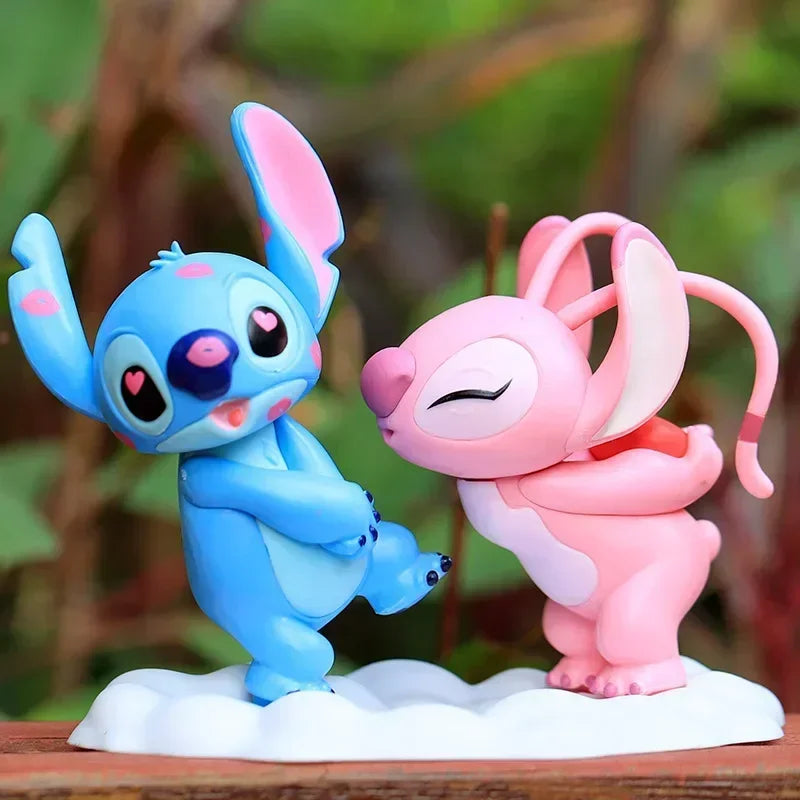 Stitch & Angel Liebespaar-Figurenset Geschenk für Fans