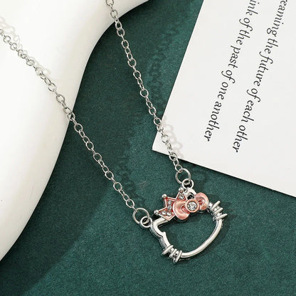 Hello Kitty necklace character pendant close up