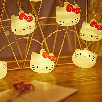 Hello Kitty USB string lights kawaii bedroom home decor product photo