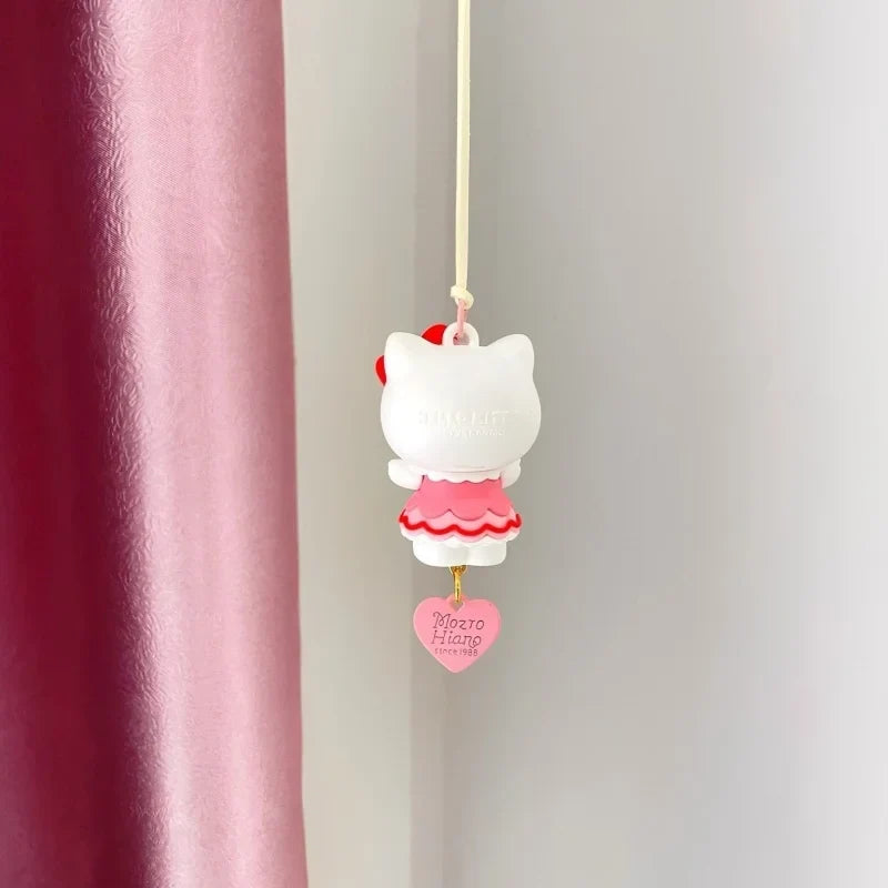 Hello Kitty rearview mirror pendant cute car interior charm product photo