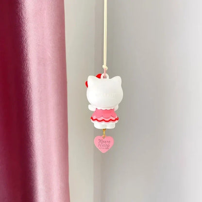 Hello Kitty rearview mirror pendant cute car interior charm product photo