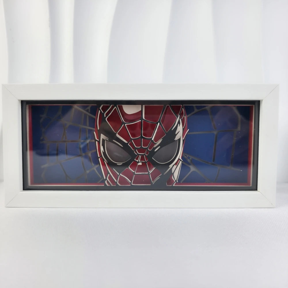 Spiderman LED Night Light Spider Web Wall Lamp for Room Decor & Gaming Setup
