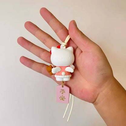 Hello Kitty rearview mirror pendant cute car interior charm product photo