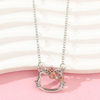 Hello Kitty crown rhinestone jewelry design view