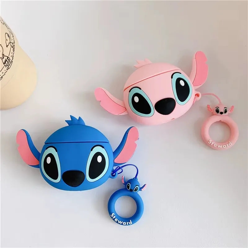 Stitch 3D silicone AirPods cover for kawaii tech accessories