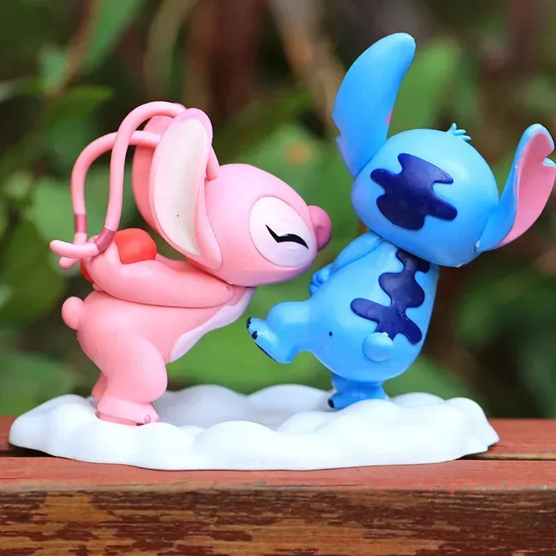 Stitch & Angel Liebespaar-Figurenset Geschenk für Fans