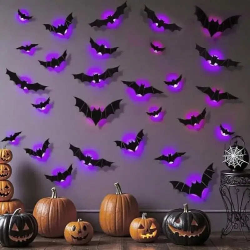 Halloween Spider Bat Light – LED Spider & Bat Decoration for Halloween