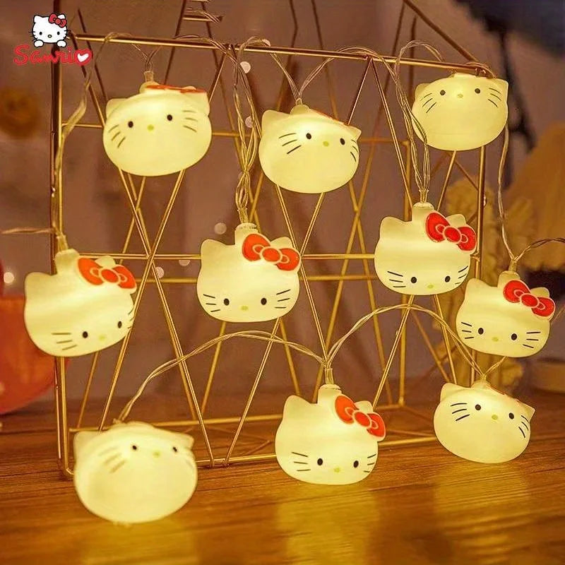 Hello Kitty USB string lights kawaii bedroom home decor product photo