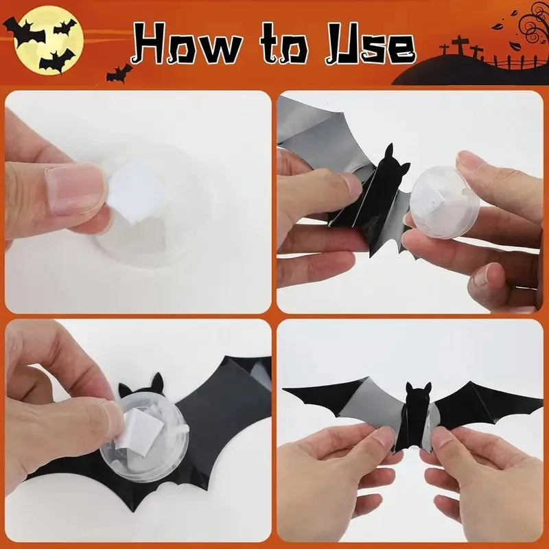 Halloween Spider Bat Light – LED Spider & Bat Decoration for Halloween