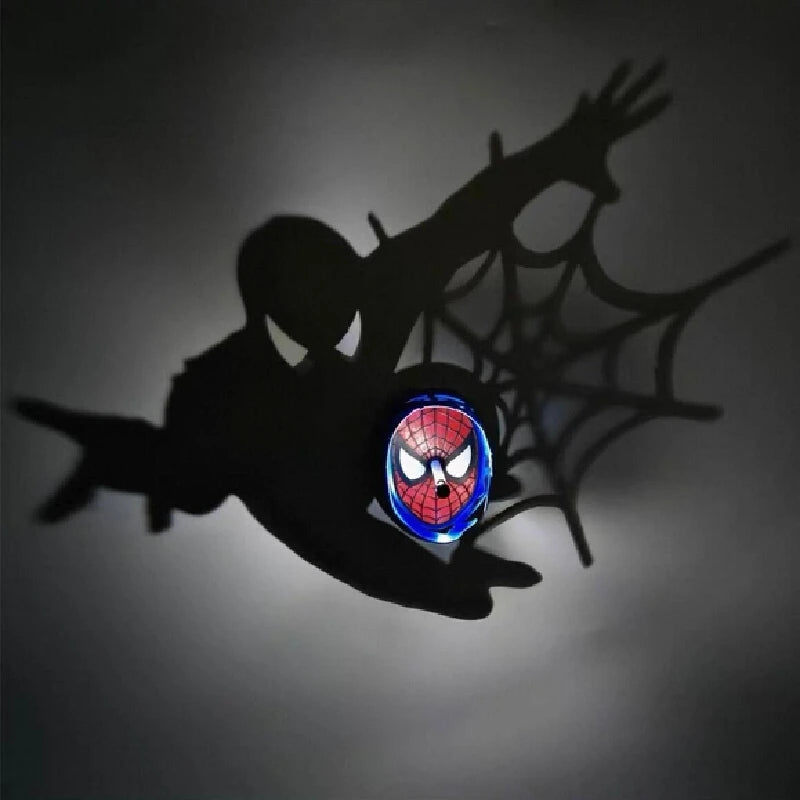 Spider Inspired 3D LED Wall Lamp Spiderman Night Light for Bedroom