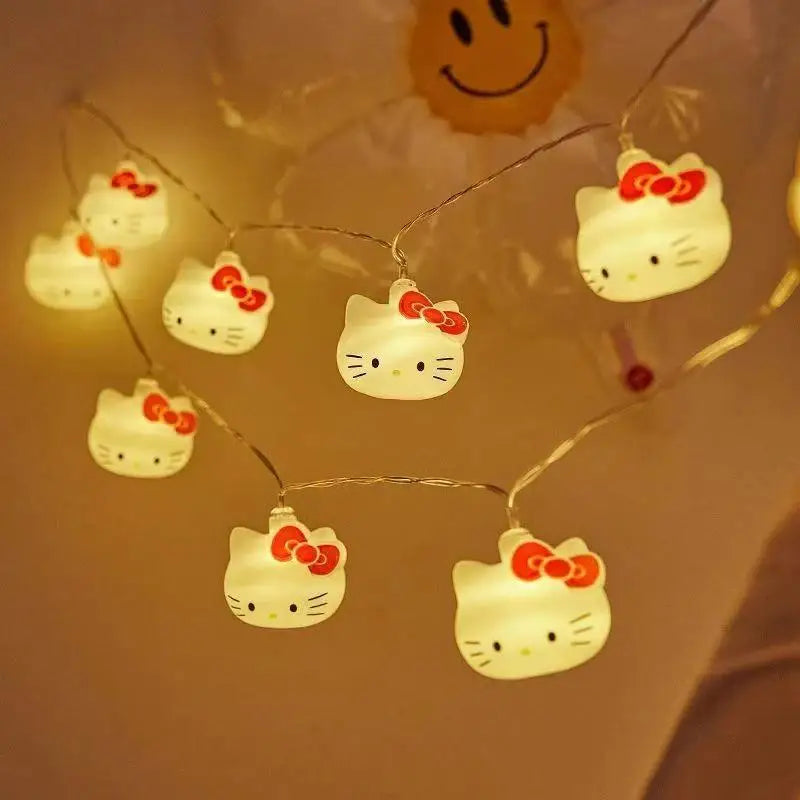 Hello Kitty USB string lights kawaii bedroom home decor product photo