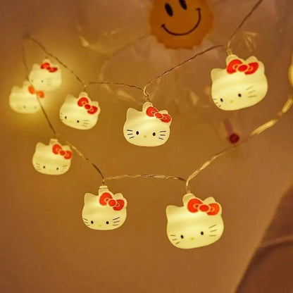 Hello Kitty USB string lights kawaii bedroom home decor product photo